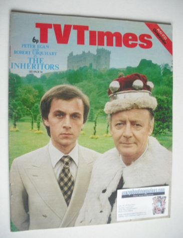 TV Times magazine - Peter Egan and Robert Urquhart cover (17-23 August 1974)