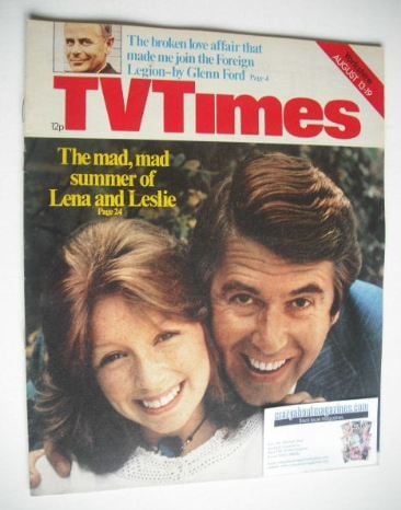 TV Times magazine - Leslie Crowther and Lena Zavaroni cover (13-19 August 1977)