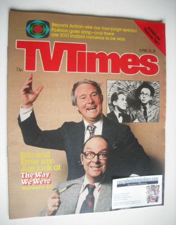 TV Times magazine - Eric Morecambe and Ernie Wise cover (15-21 April 1978)