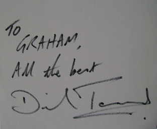 David Tennant signed card
