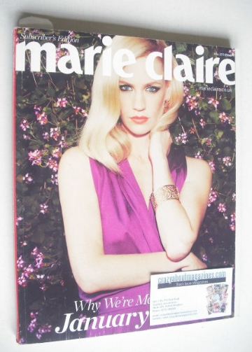 British Marie Claire magazine - May 2011 - January Jones cover (Subscriber's Issue)