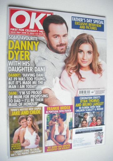 <!--2015-06-23-->OK! magazine - Danny Dyer and daughter Dani cover (23 June