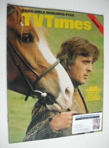 TV Times magazine - David Hemmings cover (18-24 August 1973)