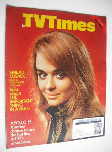 TV Times magazine - Sinead Cusack cover (24-30 July 1971)