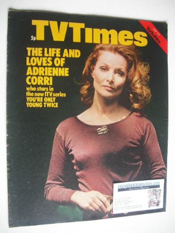 TV Times magazine - Adrienne Corri cover (3-9 July 1971)