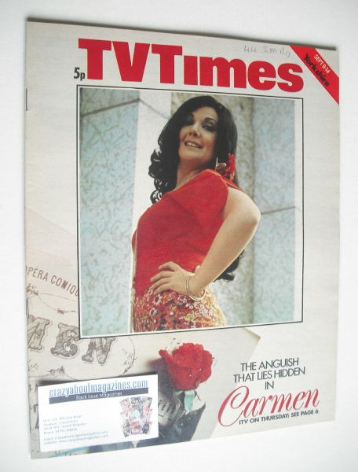TV Times magazine - Carmen cover (8-14 September 1973)