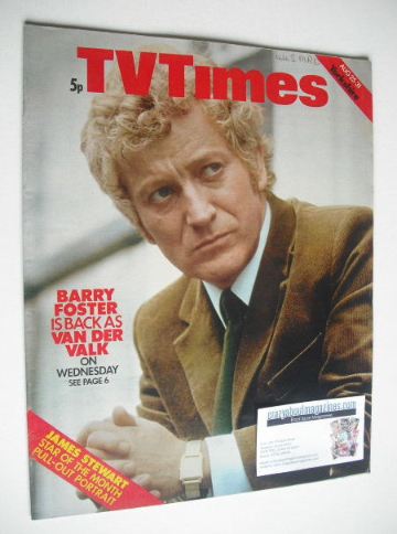 TV Times magazine - Barry Foster cover (25-31 August 1973)