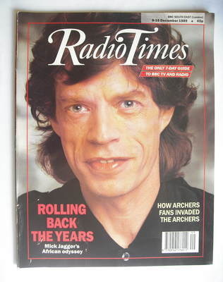 Radio Times magazine - Mick Jagger cover (9-15 December 1989)