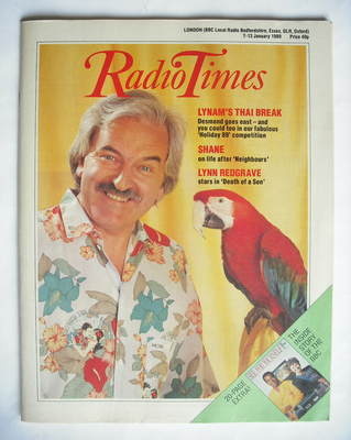 <!--1989-01-07-->Radio Times magazine - Des Lynam cover (7-13 January 1989)