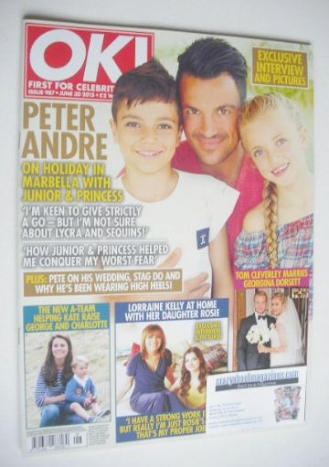 OK! magazine - Junior, Princess and Peter Andre cover (30 June 2015 - Issue 987)