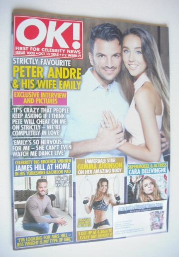 <!--2015-10-13-->OK! magazine - Emily and Peter Andre cover (13 October 201