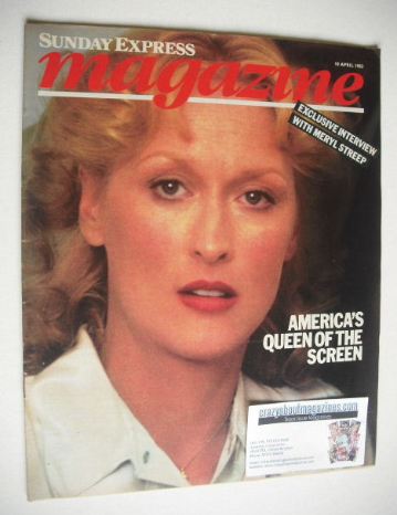 <!--1983-04-10-->Sunday Express magazine - 10 April 1983 - Meryl Streep cov