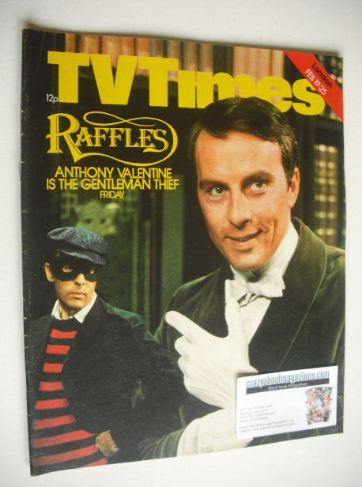 TV Times magazine - Anthony Valentine cover (19-25 February 1977)
