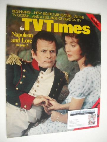 TV Times magazine - Ian Holm and Nicola Pagett cover (2-8 March 1974)