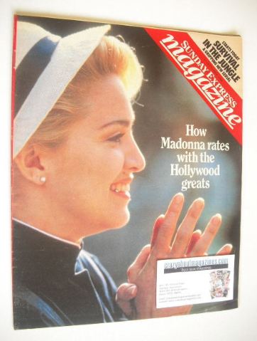 Sunday Express magazine - 21 September 1986 - Madonna cover