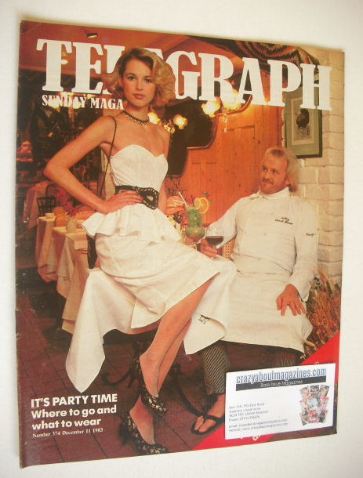 The Sunday Telegraph magazine - It's Party Time cover (11 December 1983)