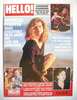 Hello! magazine - Michelle Pfeiffer cover (21 December 1991 - Issue 183)