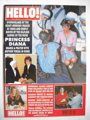 Hello! magazine - Princess Diana cover (29 February 1992 - Issue 192)
