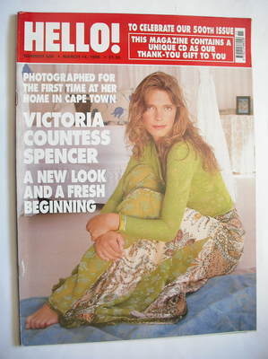 Hello! magazine - Victoria Spencer cover (14 March 1998 - Issue 500)