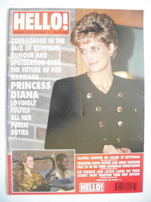 Hello! magazine - Princess Diana cover (21 November 1992 - Issue 229)
