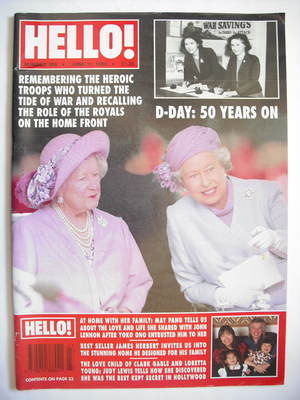 Hello! magazine - Queen Elizabeth II and the Queen Mother cover (11 June 1994 - Issue 308)