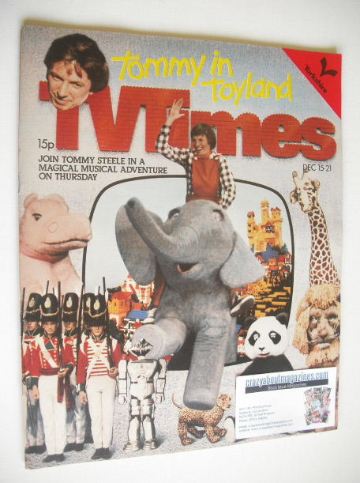 TV Times magazine - Tommy Steele cover (15-21 December 1979)