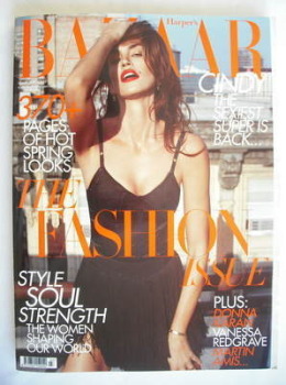 Harper's Bazaar magazine - March 2010 - Cindy Crawford cover