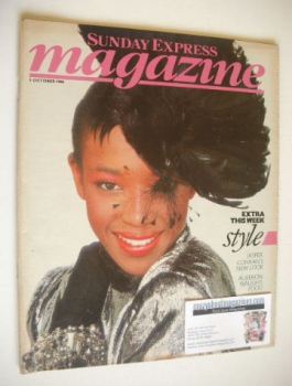 Sunday Express magazine - 5 October 1986 - Naomi Campbell cover