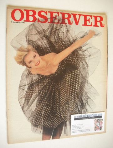 The Observer magazine - Party Time cover (20 December 1981)