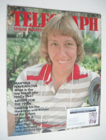 The Sunday Telegraph magazine - Martina Navratilova cover (1 July 1984)