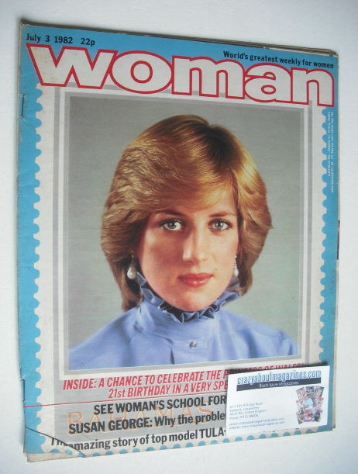 Woman magazine - Princess Diana cover (3 July 1982)