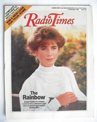 Radio Times magazine - Imogen Stubbs cover (3-9 December 1988)