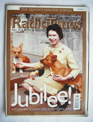 <!--2002-06-01-->Radio Times magazine - Queen Elizabeth II cover (1-7 June 