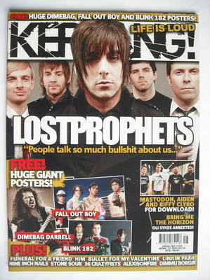Kerrang magazine - LostProphets cover (21 April 2007 - Issue 1155)