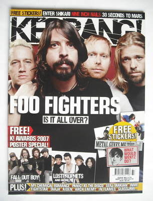 <!--2007-09-15-->Kerrang magazine - Foo Fighters cover (15 September 2007 -