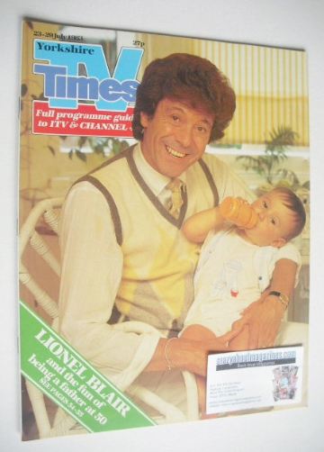 TV Times magazine - Lionel Blair cover (23-29 July 1983)