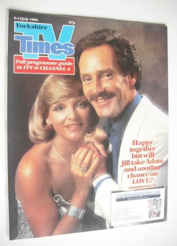 TV Times magazine - Tony Adams and Jane Rossington cover (9-15 July 1983)