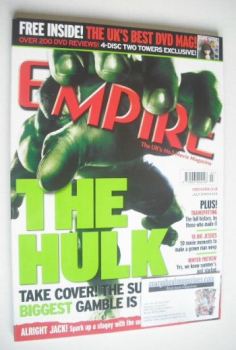 Empire magazine - The Hulk cover (July 2003 - Issue 169)