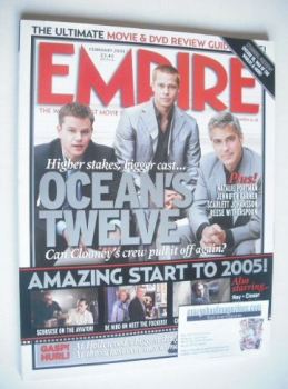 Empire magazine - Ocean's 12 cover (February 2005 - Issue 188)