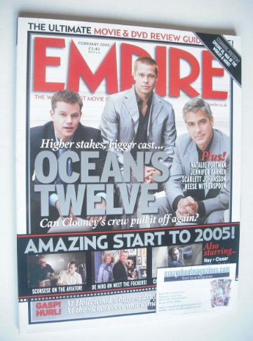 <!--2005-02-->Empire magazine - Ocean's 12 cover (February 2005 - Issue 188