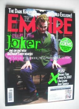 Empire magazine - Heath Ledger (The Joker) cover (January 2008)