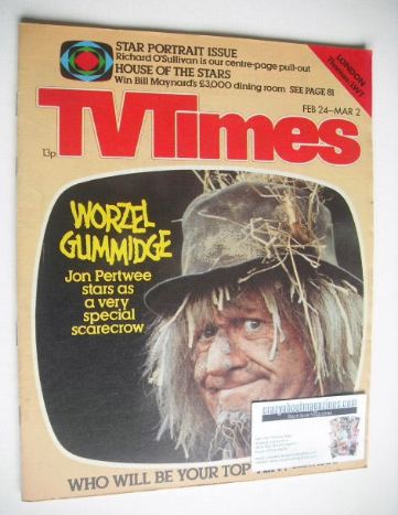 TV Times magazine - Worzel Gummidge cover (24 February - 2 March 1979)