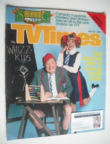 TV Times magazine - Sheila White and Arthur Mullard cover (28 March - 3 April 1981)