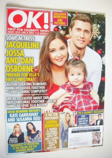 OK! magazine - Dan Osborne and Jacqueline Jossa cover (8 December 2015 - Issue 1010)