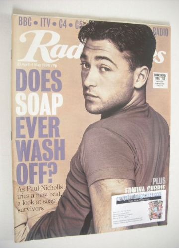 <!--1998-04-25-->Radio Times magazine - Paul Nicholls cover (25 April-1 May