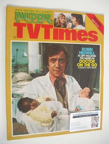 TV Times magazine - Robin Nedwell cover (15-21 January 1977)