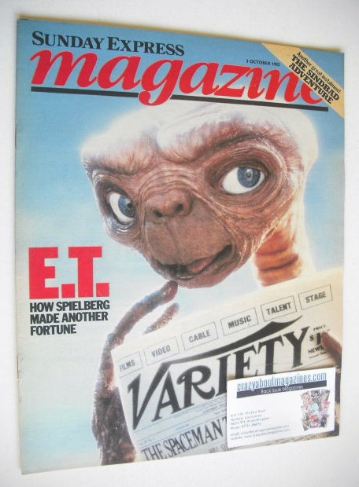 <!--1982-10-03-->Sunday Express magazine - 3 October 1982 - E.T. cover