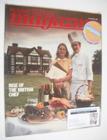 Sunday Express magazine - 14 August 1983 - Rise Of The British Chef cover