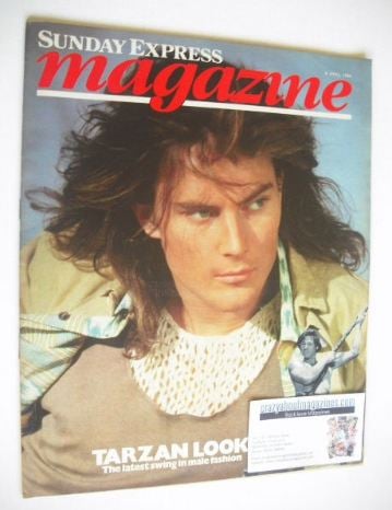<!--1984-04-08-->Sunday Express magazine - 8 April 1984 - Tarzan Look cover