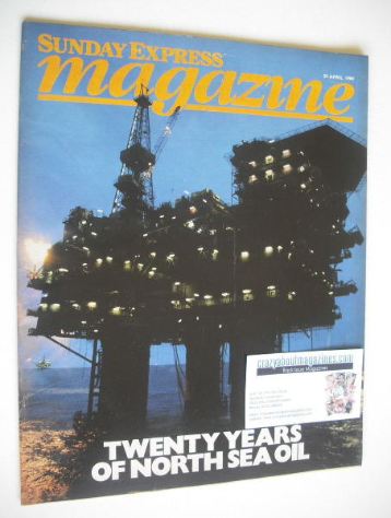 Sunday Express magazine - 29 April 1984 - North Sea Oil cover